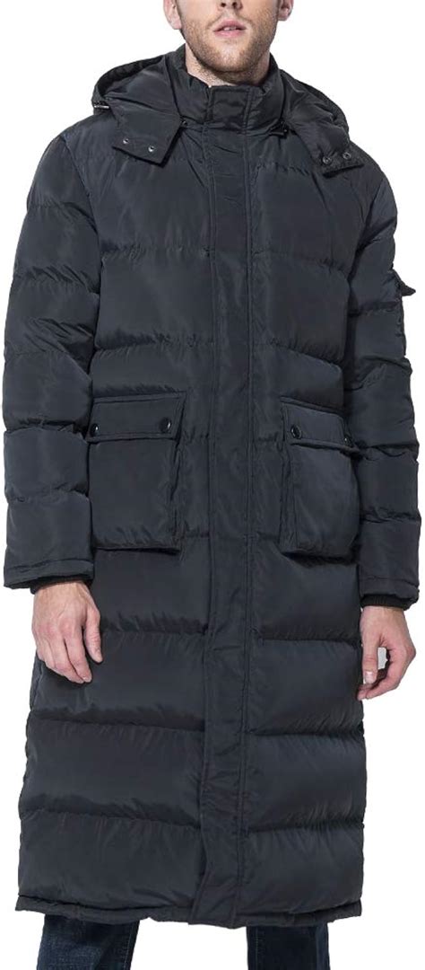 mid length puffer jacket men's.